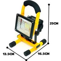 Tragbarer Projektor, 30 W, wiederaufladbarer LED-Projektor, 3 Licht- und multifunktionale tragbare Beleuchtungsmodi für Outdoor- und Indoor-Aktivitäten