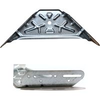 Evotrade – Équerres d’angle en acier pour cadre de lit – Lot de 4 pièces – Supports robustes pour fixation – Fabriquées en Italie