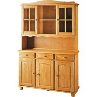 Alacena Altea, realizada en madera de Pino Macizo, serie Canet. Medidas 197x42 (altoxfondo). Traseras en Mdf. (130 de ancho, Miel)
