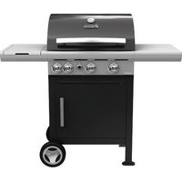Barbecue a Gas con Pietra Lavica BBQ Coperchio Bruciatori da Giardino Balcone