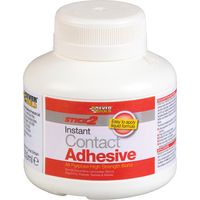 Everbuild Sika STICK2 All-Purpose Contact Adhesive, 250ml - High-Performance Beige Adhesive for Multiple Surfaces