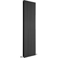 Radiateur Design Alpha - Vertical Noir 178 cm x 56 cm x 5.8 cm 1974 Watts