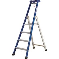 Profi Stehleiter 4 Stufen - Maximale Arbeitshöhe 2.88m - 639204