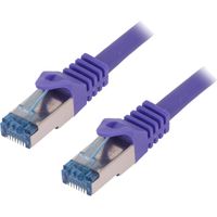 Cable reseau RJ45 male S-FTP Cat 6a violet- 1m