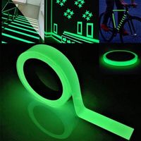Ruban fluorescent vert haute qualité – 9 m × 2 cm, auto-adhésif, photoluminescent, idéal pour signalisation et marquage en milieu sombre