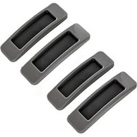 Instant Sticker Drawer Handle Auxiliary Helper Kitchen Cabinet Door Window Handle Sticker Practical Opening Self-Adhesive Handles, 4 Pieces (Gray) DKSFJKL