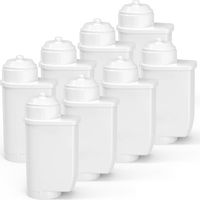 Lot de 8 filtres à eau pour Siemens EQ Series, EQ5 EQ6 EQ7 EQ9 S500 S700 S900 EQ500 Filtre à eau de rechange pour Siemens 3200, Bosch TCZ7003, TCZ7033, TZ70003, Bosch 12008246 467888 73, pour British