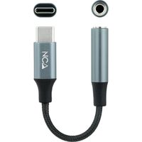 Adaptador USB-C a Jack 3.5 mm NANOCABLE 10.24.1204 11 cm Gris