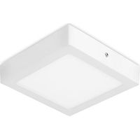 Easy square surface downlight cuadrado con luz blanco cálido 3000K en color blanco