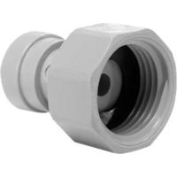 Adaptateur femelle rigide Push-Fit en acétal gris 5/8" (17x23) pour tuyau 5/16" (8mm)