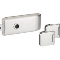 HERMAT Ganzglastürschloss-Set SIENA 6021/6315, Edelstahl