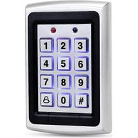 Clavier de contrôle d'accès RFID 125 kHz avec lecteur de cartes et fonctions de mot de passe, supportant 1000 utilisateurs, conception rétroéclairée, adapté à la sécurité intérieure.