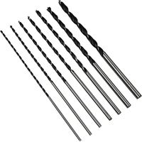 UlisemForet Bois Long 7 pcs Set, Jeu de Forets a Bois HSS-G, Meche Bois Ø 4mm, 5mm, 6mm, 7mm, 8mm, 10mm, 12mm x 300mm de long, pour le bois