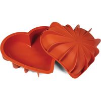 Silikomart Sft211 Cuore Stampi, Silicone, Terracotta