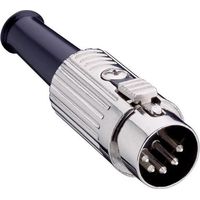 Connecteur rond DIN mâle, droit Lumberg 0137 05-1 Nombre de pôles: 5 argent 1 pc(s) D22372