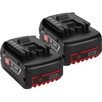 2X 5Ah Akku für Bosch 18V Professional GBA GSB GSR BAT609 BAT609G BAT618 BAT620 BAT622, 18 Volt 5,0 Ah Lithium-Ionen Ersatzakku für Bosch 2607336091, 2607336170, 2607336235, 2607336169