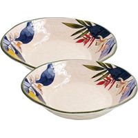 ROSE & TULIPANI Limù Set 2 Piatti Fondi D 21 Cm Agrumi Melamina