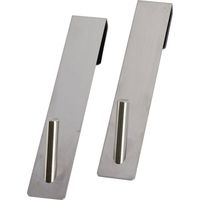 Set 2 pateres acier inoxydable a suspendre - chrome - Tendance
