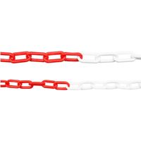 CATENA SEGNALETICA BICOLORE bianca / rossa - Ø mm. 8 x 50 x 26 x mt.25