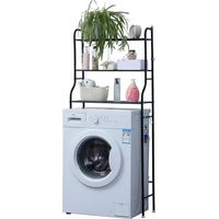 3-Tier Over-Washing Machine Storage Shelf, Black