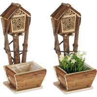 2 beehives with built-in flower box