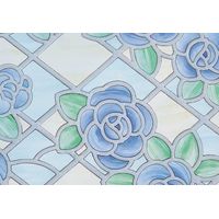 Fablon Amiens Blue Self Adhesive Window Film 2 M X 67.5 cm Bathroom Kitchen