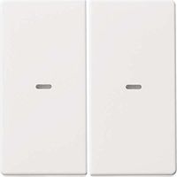 Cubierta de interruptor Berker 80960329 doble 9x9 cm blanco