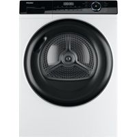 Haier – Sèche-linge à condensation 10 kg – Classe énergétique A++ – Niveau sonore 65 dB – Système de séchage pompe à chaleur – 15 programmes