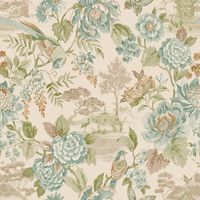 Holden Decor Scenic Bird Trail Teal Orange Wallpaper Naturistic Feature Wall