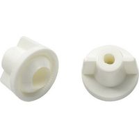 Lot de 2 écrous papillons nylon M6 pas de 100 pour abattant de WC OLFA. Compatible avec tous les abattants OLFA.