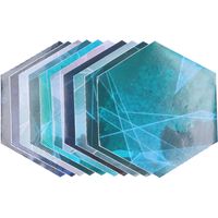 de sol hexagonal antidérapant imitation carrelage 3D pour la
