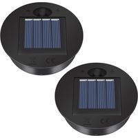 Set of 2 replacement attachments for solar lights – shade for solar panel, lantern, solar spare parts