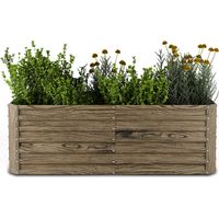 Blumfeldt High Grow Straight - Aiuola rialzata 972 L Ergonomica Resistente alle intemperie Struttura a fondo aperto