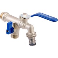 Robinet de jardin double 1/2"x3/4"