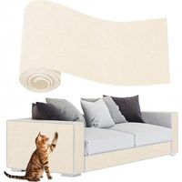 Protector de sofá, 200 x 30 cm, antiarañazos de gato, apto para sofás y esquinas, color blanco.