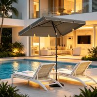 Parasol de jardin, parasol de plage, parasol rectangulaire, parasol d'extérieur (parasols uniquement)