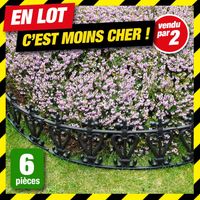 Offre en lot : 2 Lots de 6 barrieres jardin