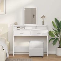 Dressing Table White 100 x 41 x 140 cm Engineered wood vidaXL