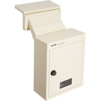 VEVOR Cassetta Postale da Muro, Cassetta Postale da Muro in Acciaio Resistente Cassetta Postale con Serratura a Combinazione da 70-200 mm, Cassetta Postale da Muro da 320 x 158 x 430 mm, Beige