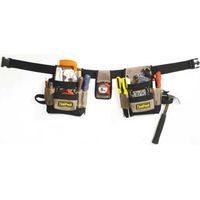 TOOLVIZION ToolPack Werkzeuggürtel mit 2 Taschen á 8 Fächer, inkl. Gürtel
