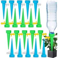 Irrigation Goutte à Goutte Kit, 20pcs Goutte à Goutte Bouteille, Arroseur Automatique Plantes avec Vannes, pour Jardin Maison Potager Arrosage Intérieur Extérieur