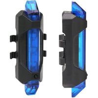 Rücklicht für Fahrräder, wasserdichte Hintergrundbeleuchtung für Fahrräder, LED-Rücklicht für Mountainbikes, 2 Stück (blau)