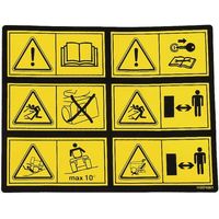 Decalcomania di sicurezza STIGA 114357428/1 1143574281