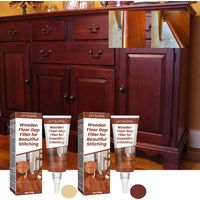 Wood Repair Tools 2-Piece Set – Cherry and Oak – For Parquet and Furniture – Fills Scratches and Cracks on Wood Surfaces