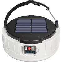 Lampe de camping portable solaire avec batterie externe, secours pour