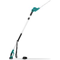 Vonroc – Taille-haie télescopique 20V – Lame inclinable 40 cm – Perche extensible 200-260 cm – Coupe jusqu'à 14 mm de diamètre