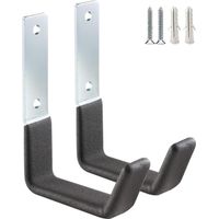 2 PCS (9x12cm) Utility Hooks Garage Wall Hooks Heavy Duty Storage Hooks Garden Tool Organizer Steel Wall Hooks