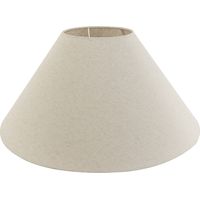 QAZQA rond extra schuin velours - Abatjour - Ø 550 mm - Beige - Rustique -