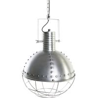 DKD Home Decor Suspension Argentée 50 W 43x43x66 cm