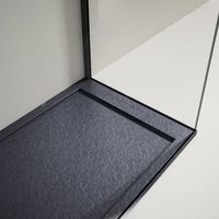 Piatto doccia ultrasottile 90x180cm LUX in resina finitura ardesia antracite